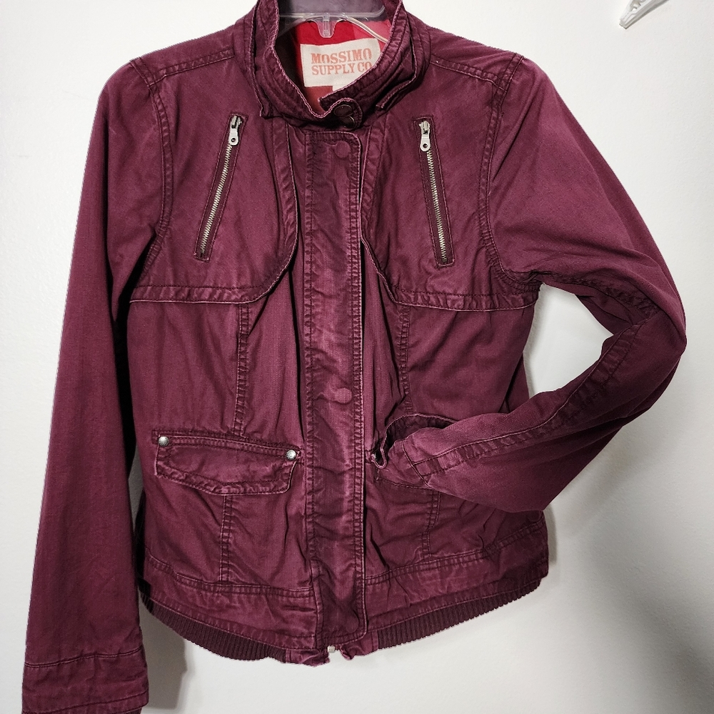 SOLD!!!!  Mossimo Supply Co Jacket, Size Medium, Burgundy